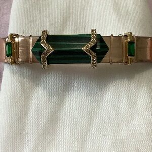 Keep Collective Stella & Dot Leather Bracelet with 3 Charms